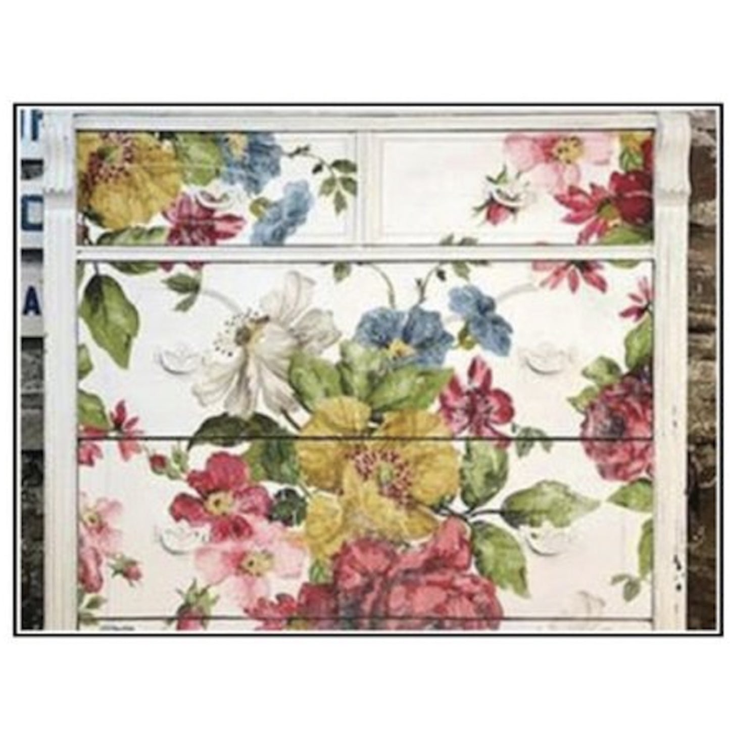 IOD Wall Flower Decor Transfer - Iron Orchid Designs