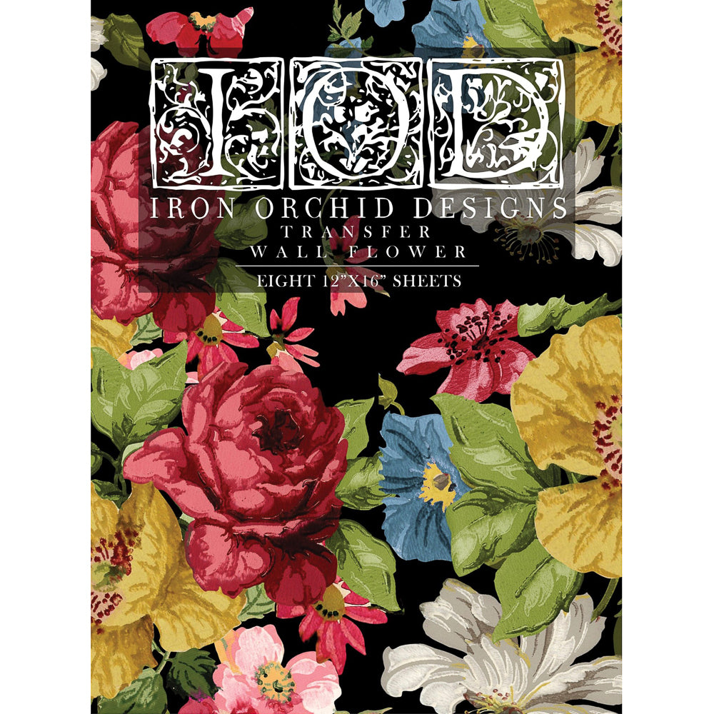 IOD Wall Flower Decor Transfer - Iron Orchid Designs