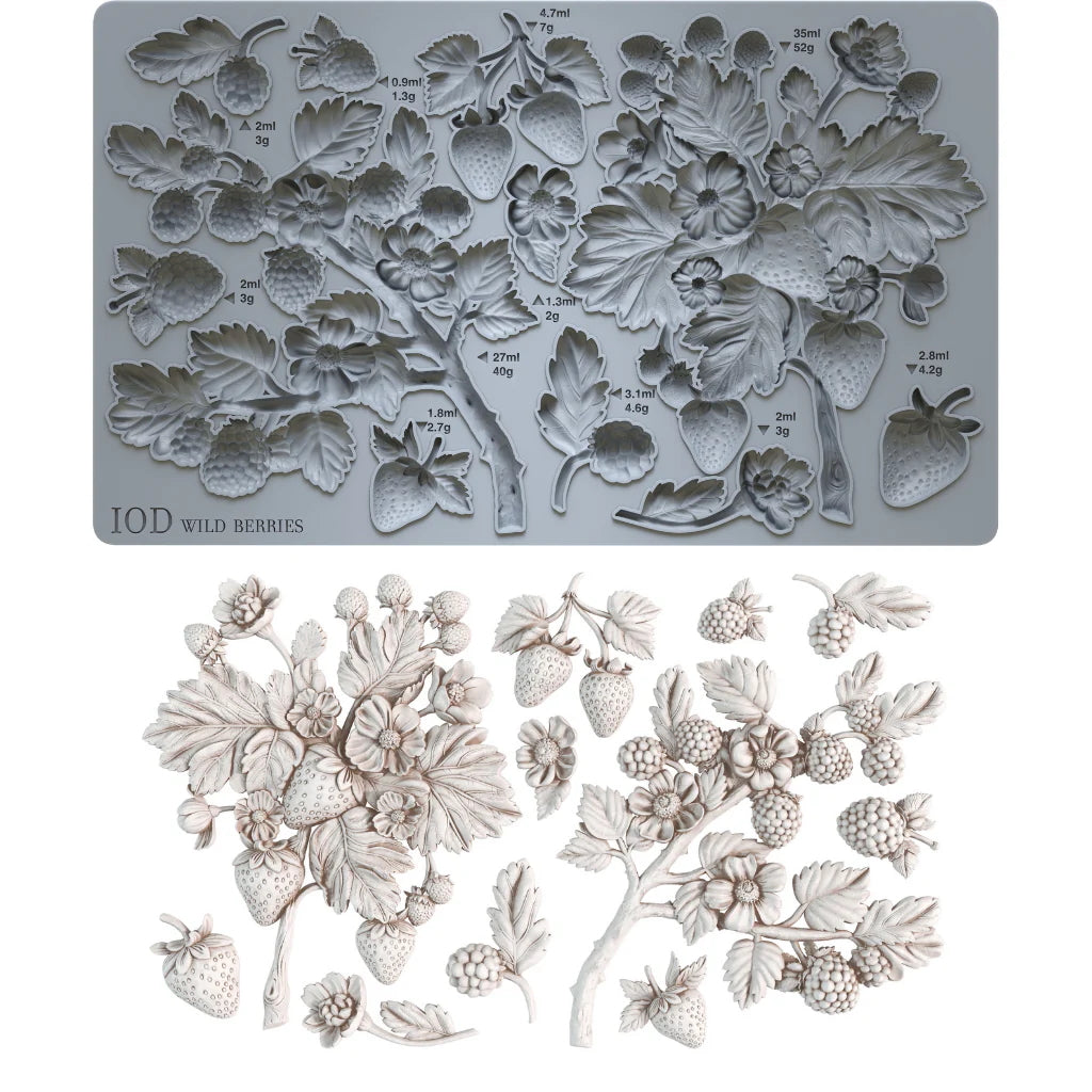 IOD Wild Berries Decor Mould - Iron Orchid Designs