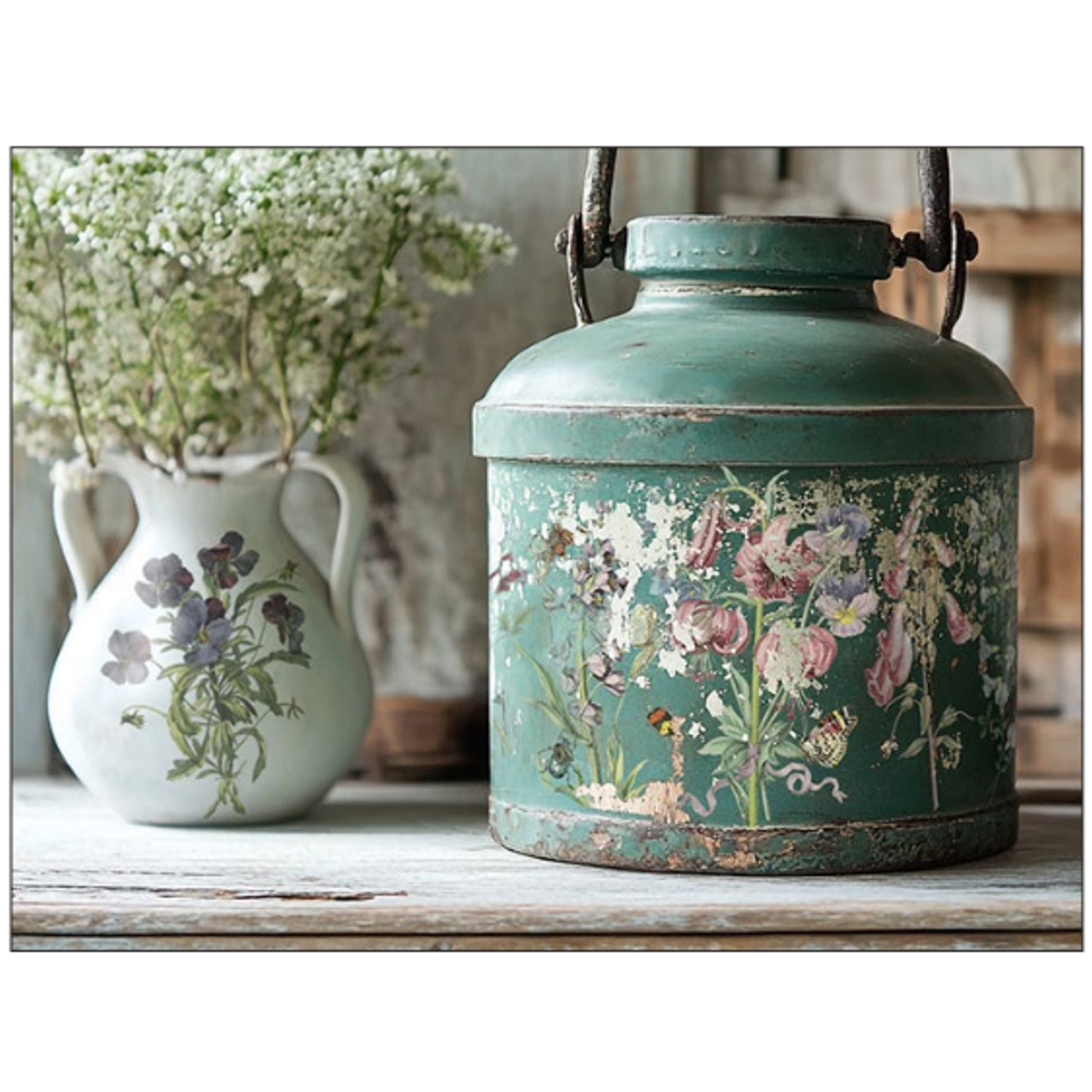 IOD Wilde Bloemen Decor Transfer - Iron Orchid Designs
