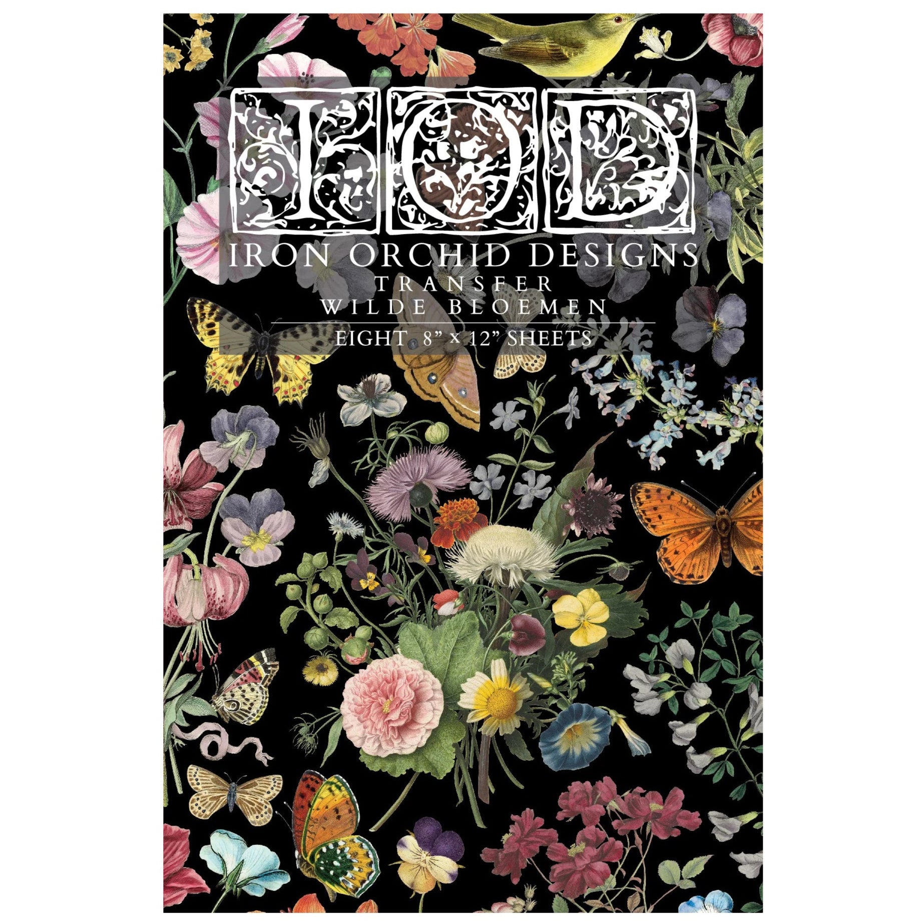 IOD Wilde Bloemen Decor Transfer - Iron Orchid Designs