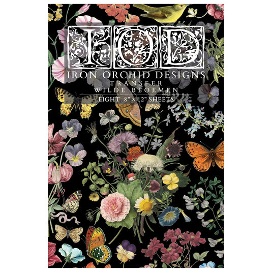IOD Wilde Bloemen Decor Transfer - Iron Orchid Designs
