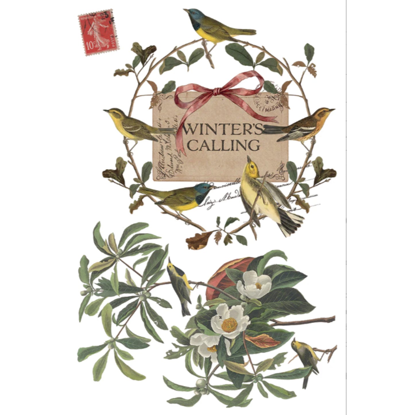 IOD Winter's Calling Decor Transfer by Iron Orchid Designs - 8 Sheets