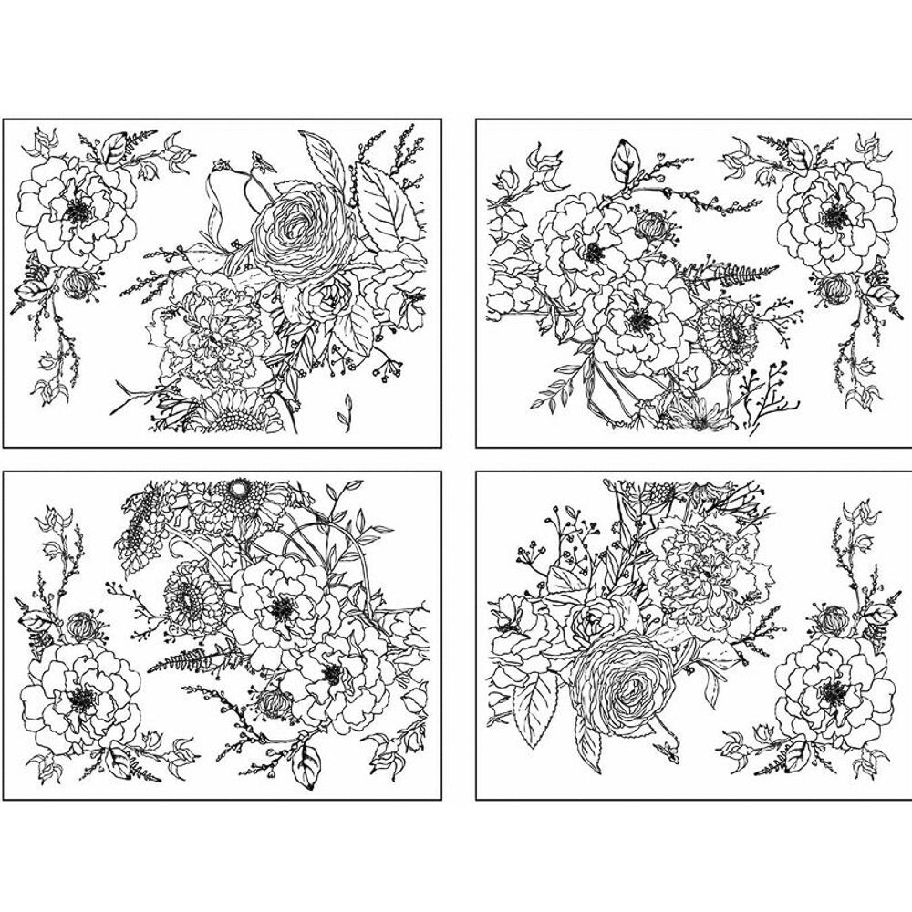 IOD Wintersong Wreath Decor Transfer - Iron Orchid Designs