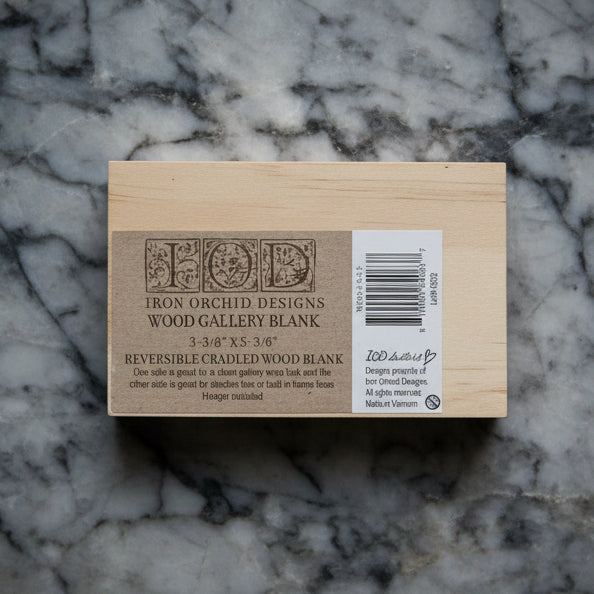 IOD Wood Blank 3.5" x 5.3" - Iron Orchid Designs - Double-Sided