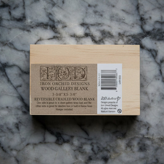 IOD Wood Blank 3.5" x 5.3" - Iron Orchid Designs - Double-Sided