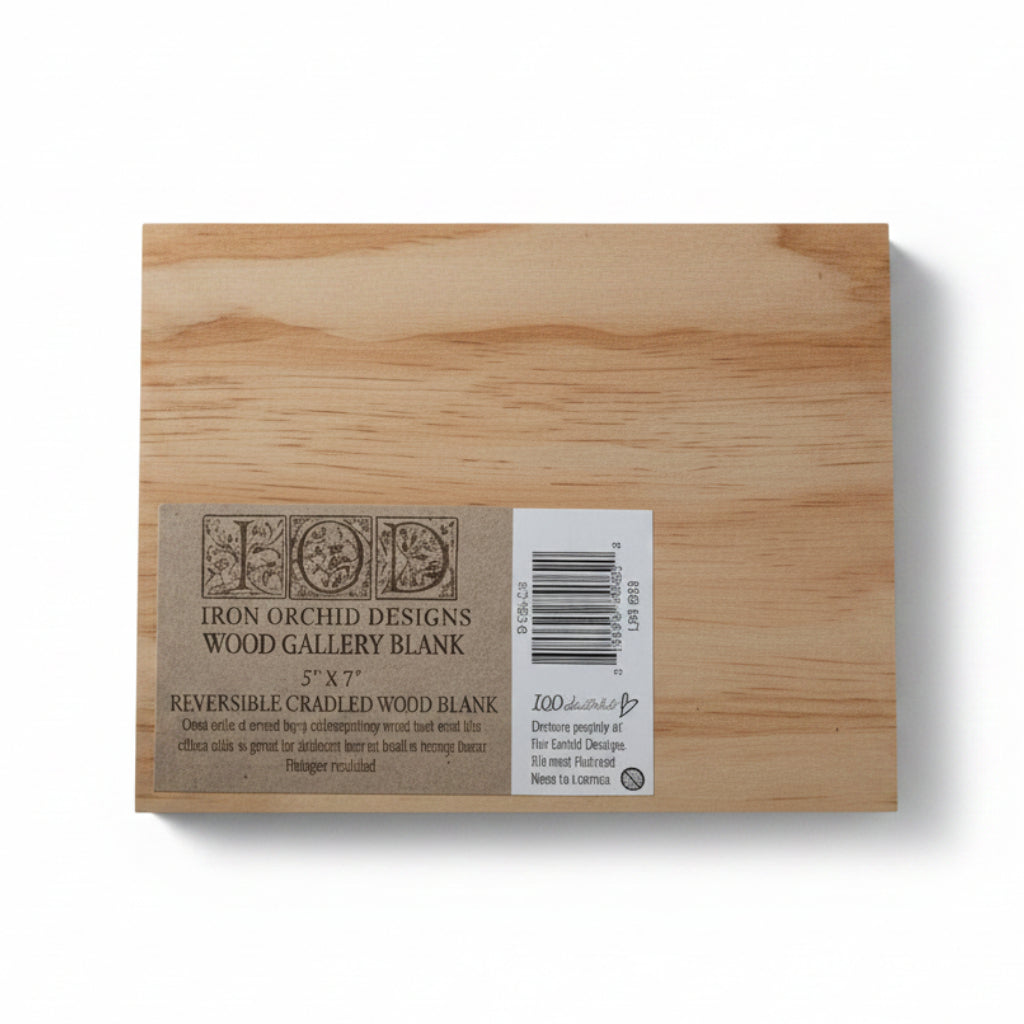 IOD Wood Blank 5in x 7in by Iron Orchid Designs - Double-Sided