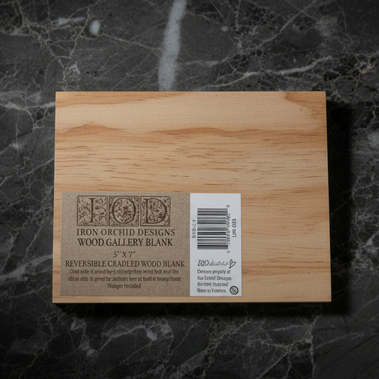 IOD Wood Blank 5in x 7in by Iron Orchid Designs - Double-Sided