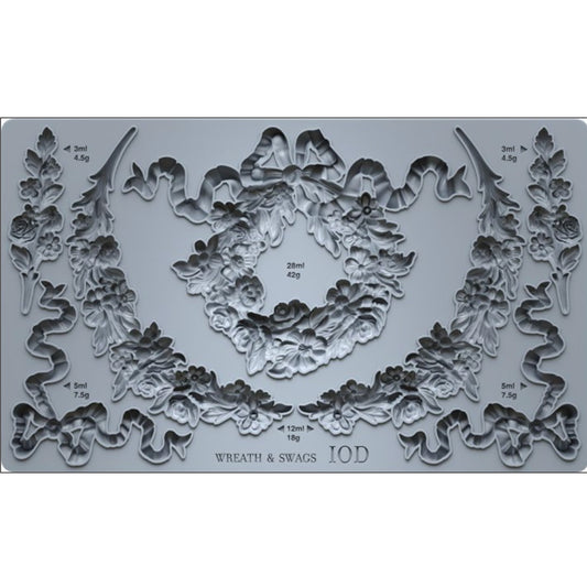 IOD Wreath & Swags Decor Mould - Iron Orchid Designs - Spring 2026