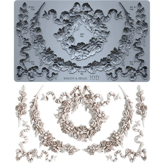 IOD Wreath & Swags Decor Mould - Iron Orchid Designs - Spring 2026