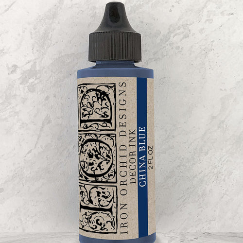 IOD China Blue Decor Ink 2oz by Iron Orchid Designs - Archival Quality
