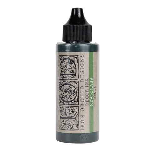 IOD New Grass Decor Ink 2oz by Iron Orchid Designs - Archival Quality