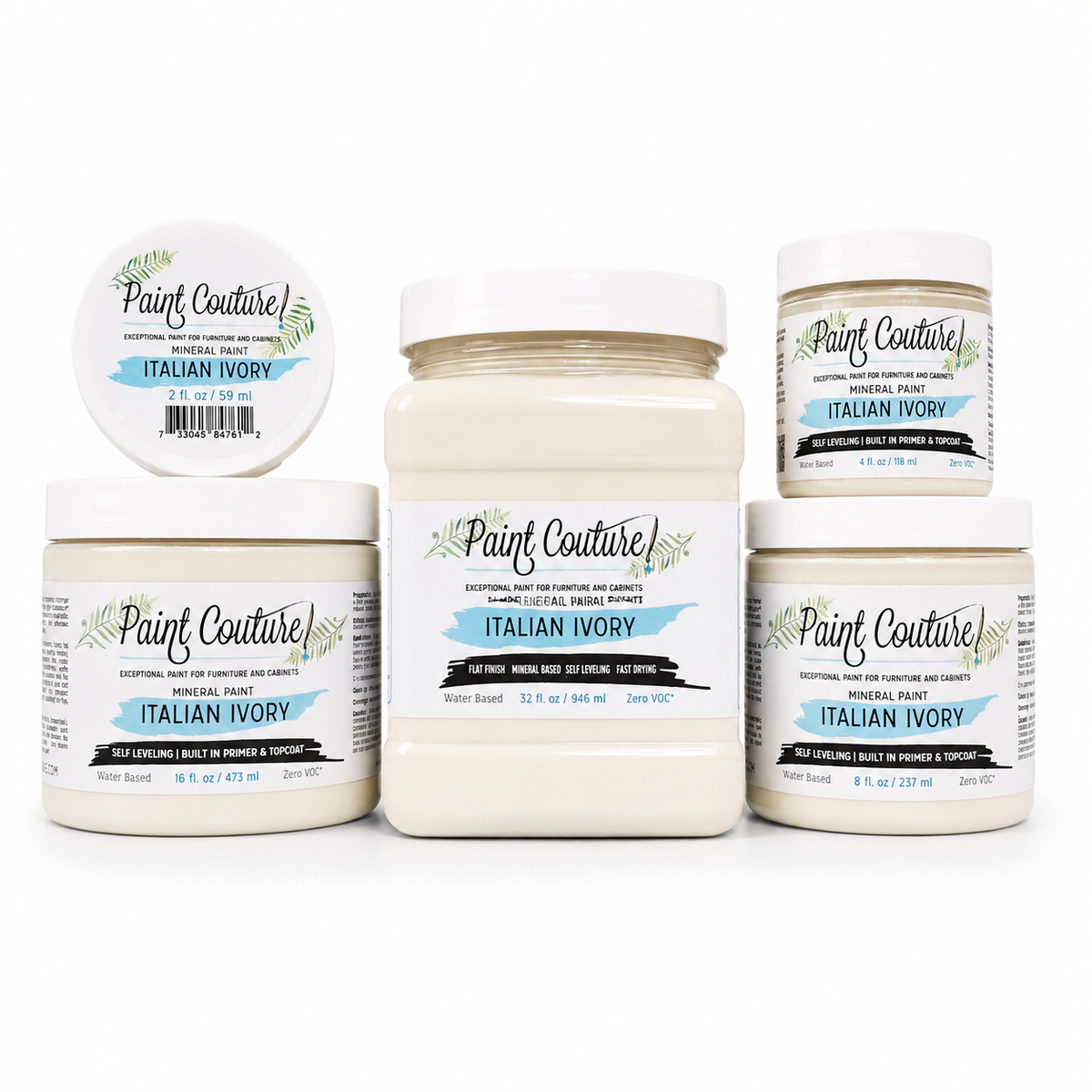 Paint Couture Italian Ivory All in One Acrylic Mineral Paint VOC Free