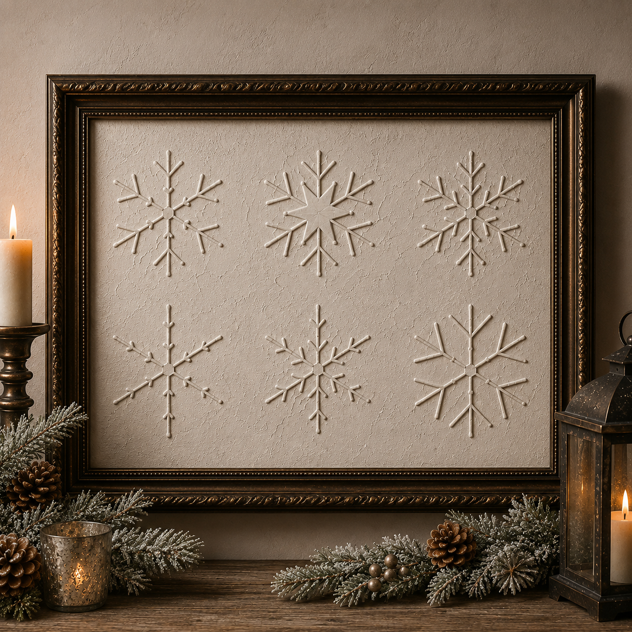 Mini Snowflakes Stencil Pack - JRV