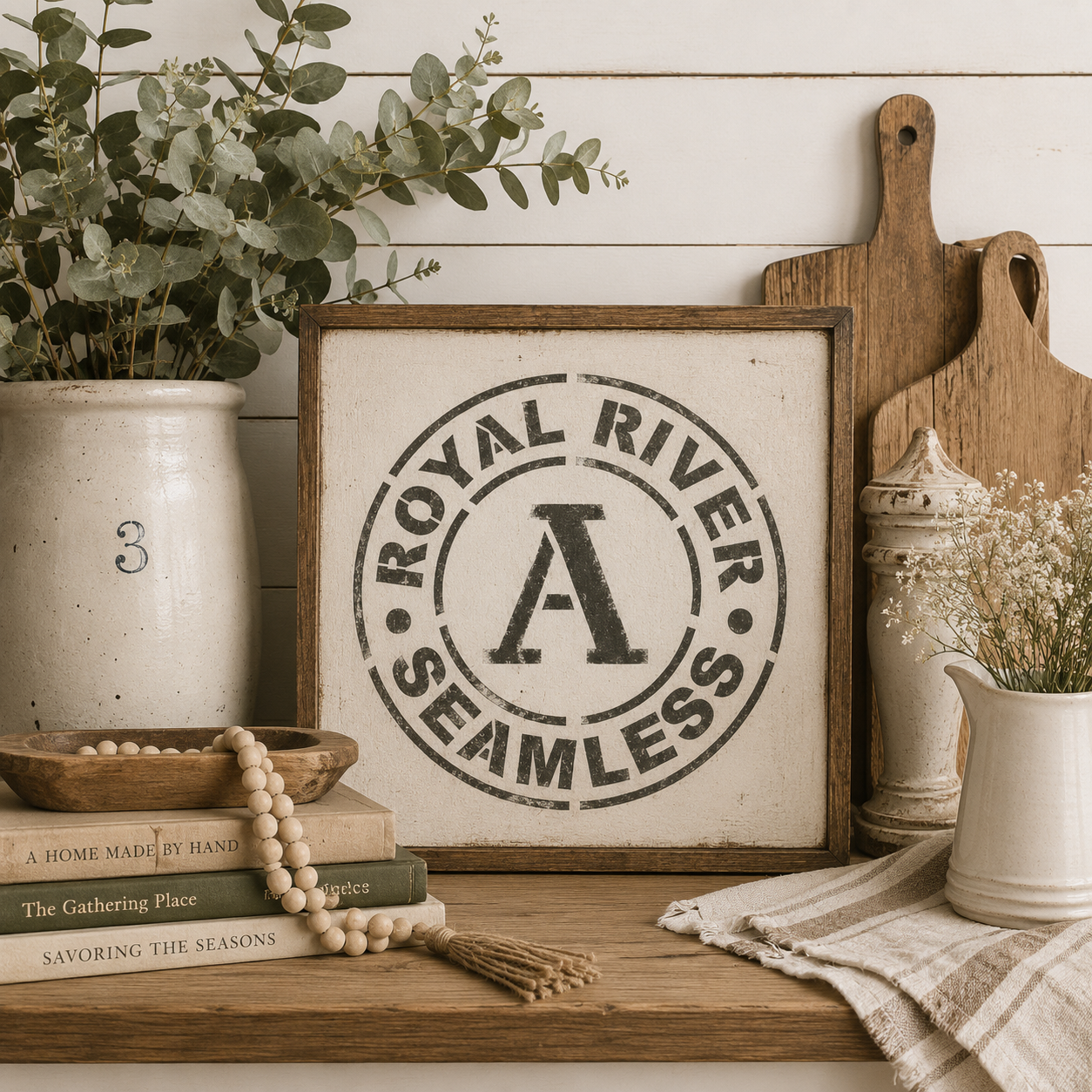 JRV Royal River Stencil - 11.5" x 11.5" Durable Mylar Made in USA