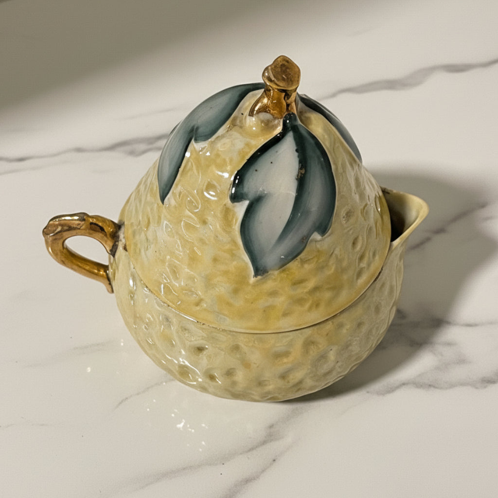 Vintage Japanese Lusterware Lemon Reamer - 1940s Porcelain Juicer