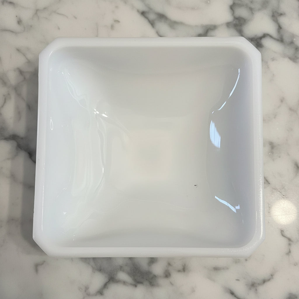 Jeanette Glass Milk Glass Pedestal Candy Dish