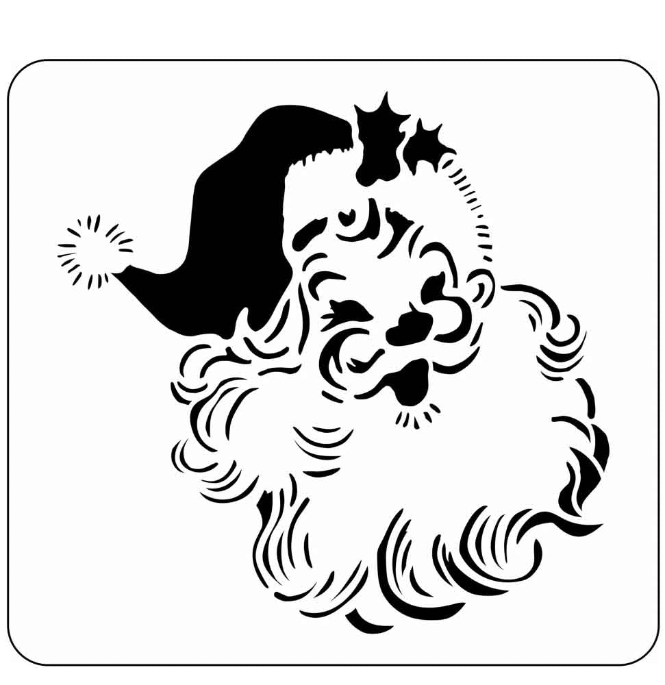 Jolly St. Nick Stencil - JRV