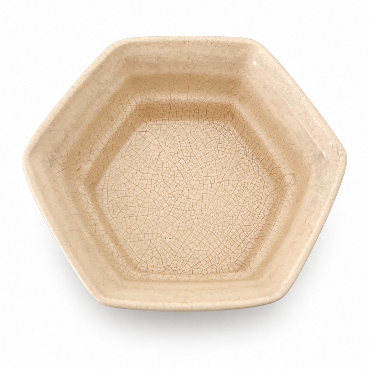 Vintage Judy of California Pottery Hexagon Planter J.U.2 - Made in USA