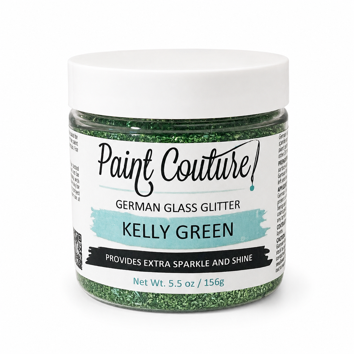 Kelly Green German Glass Glitter by Paint Couture - Imported