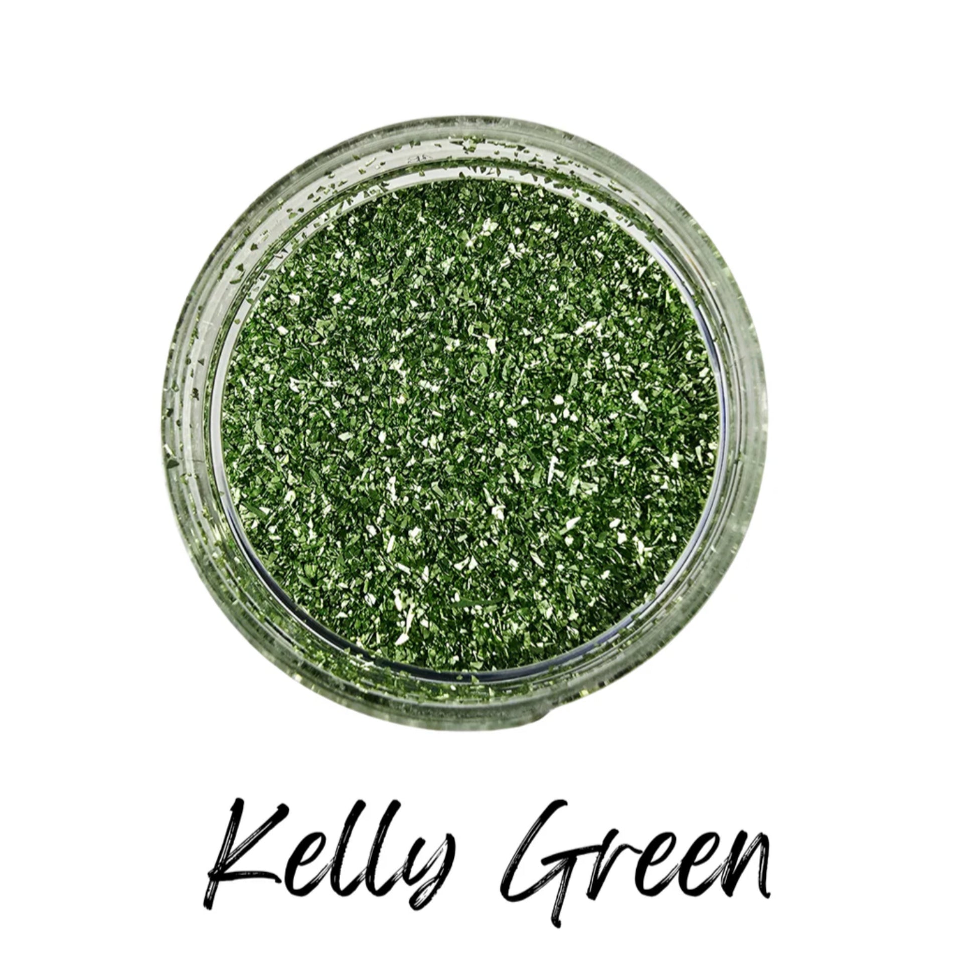Kelly Green German Glass Glitter - Paint Couture