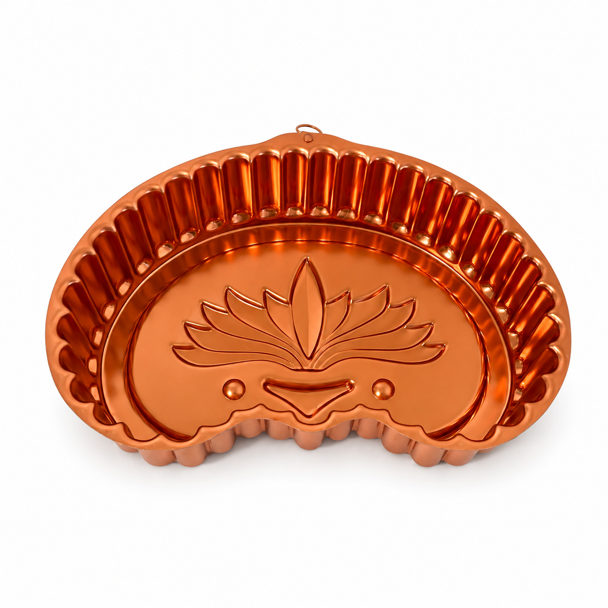 Vintage Copper Aluminum Kidney Shape Gelatin Mold 8 Cup - USA Made