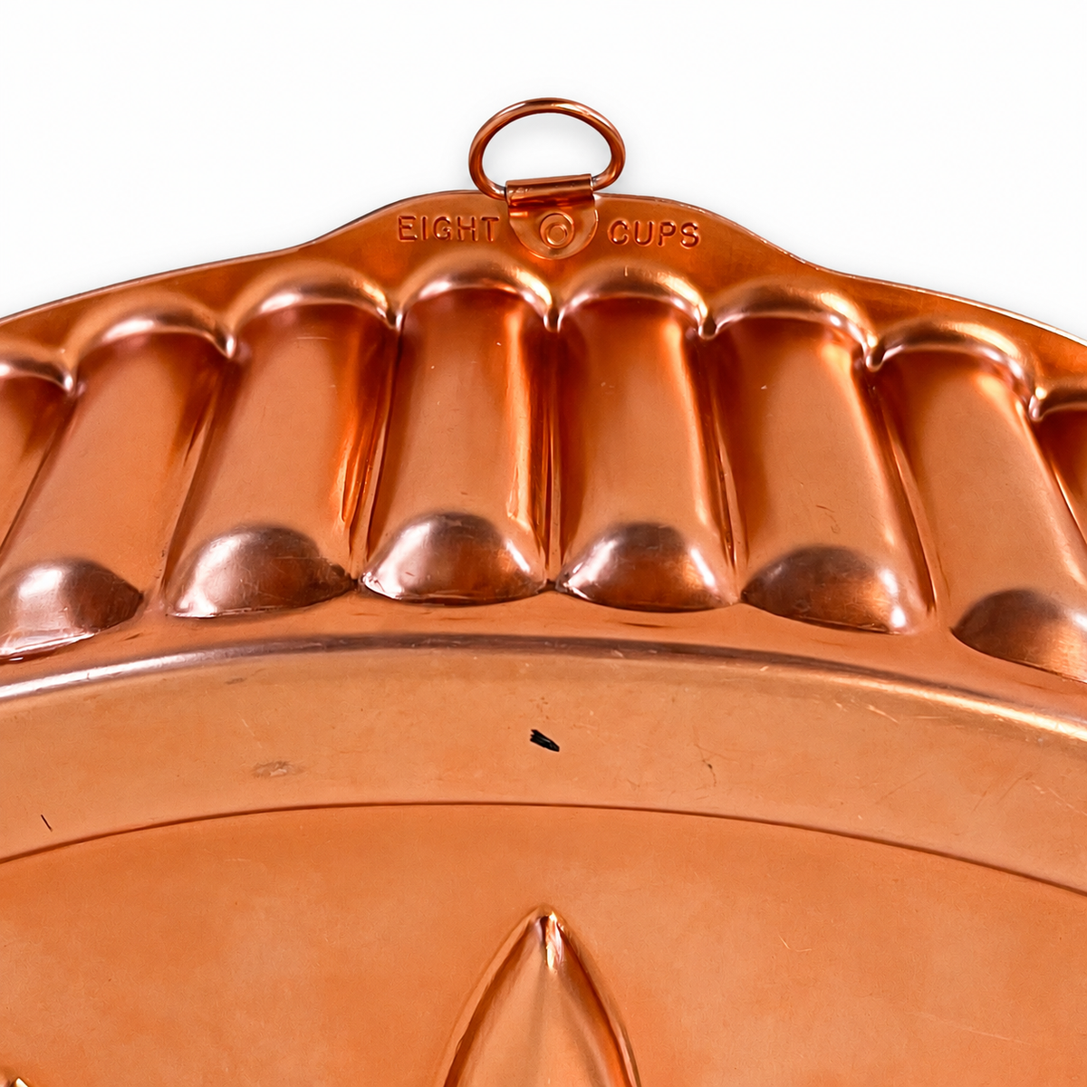 Vintage Copper Aluminum Kidney Shape Gelatin Mold 8 Cup - USA Made