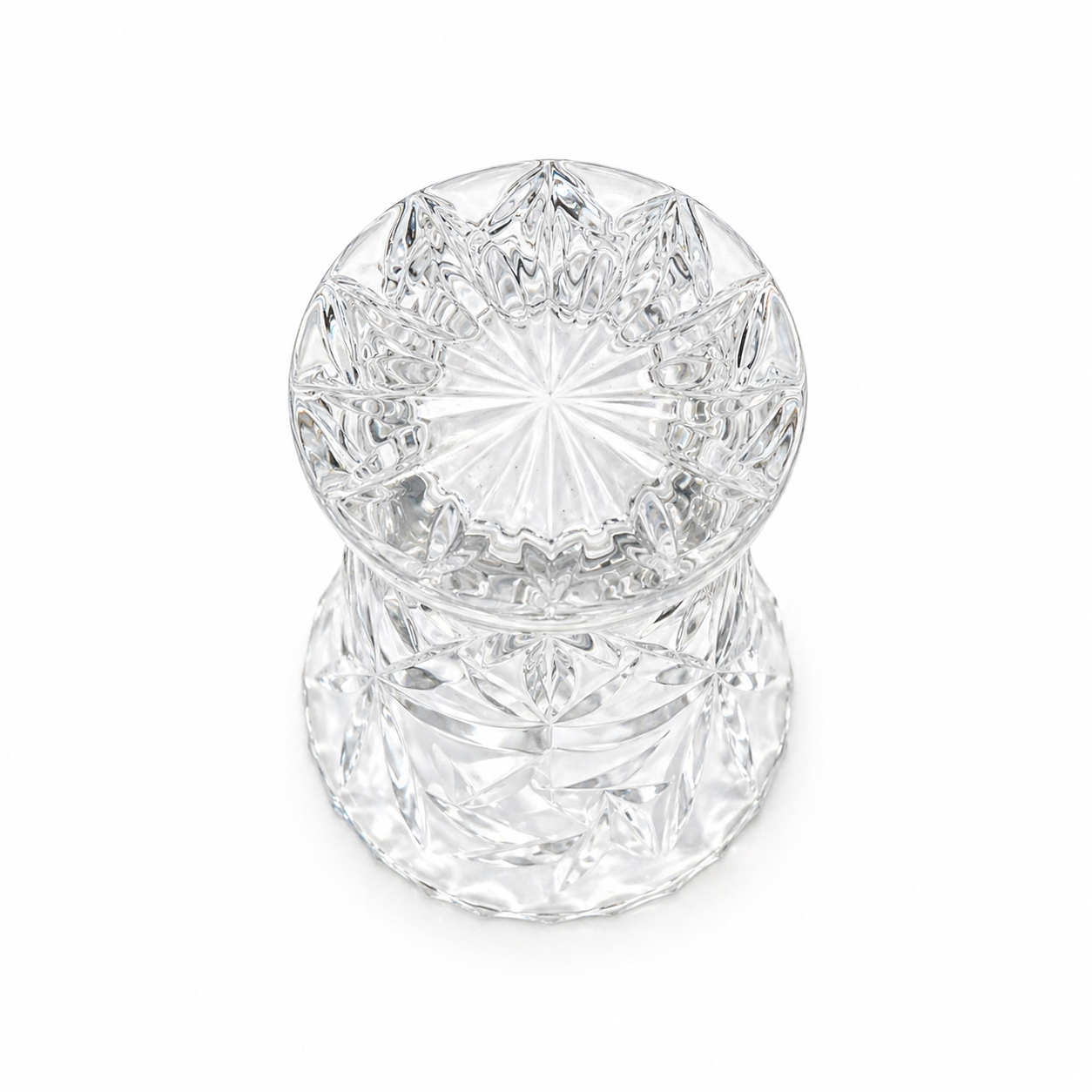 Vintage Lenox Fine Crystal Star Bud 4 Inch Vase - Czech Republic