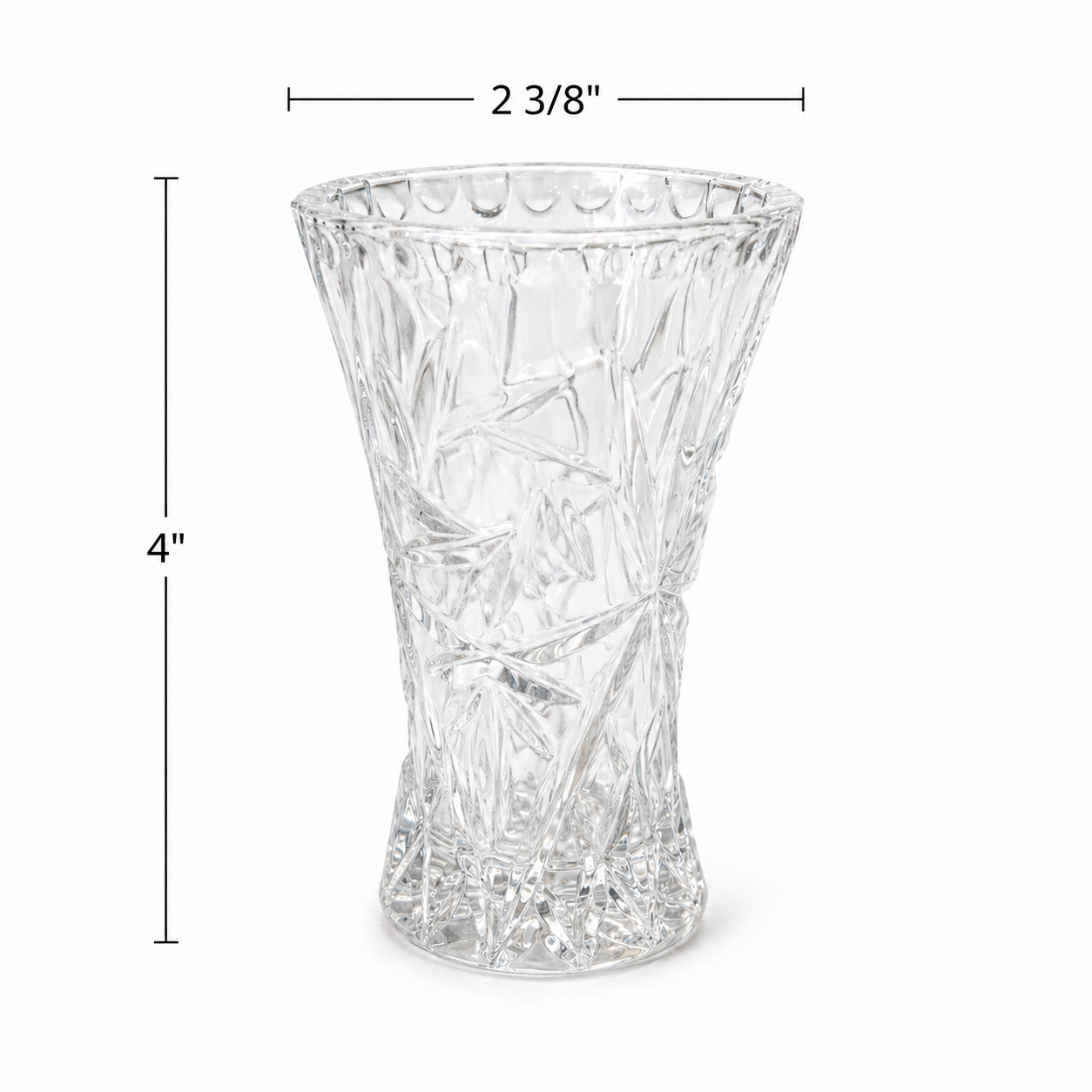 Vintage Lenox Fine Crystal Star Bud 4 Inch Vase - Czech Republic