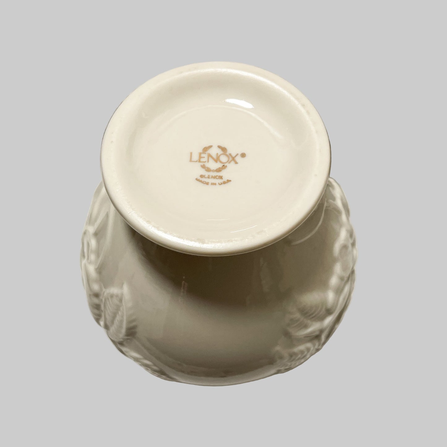 Vintage Lenox Ivory Rose Bud Vase with 24k Gold Trim