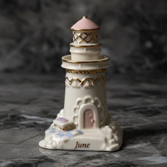 2002 Lenox Lighthouse Calendar Sculpture June | Vintage Figurine