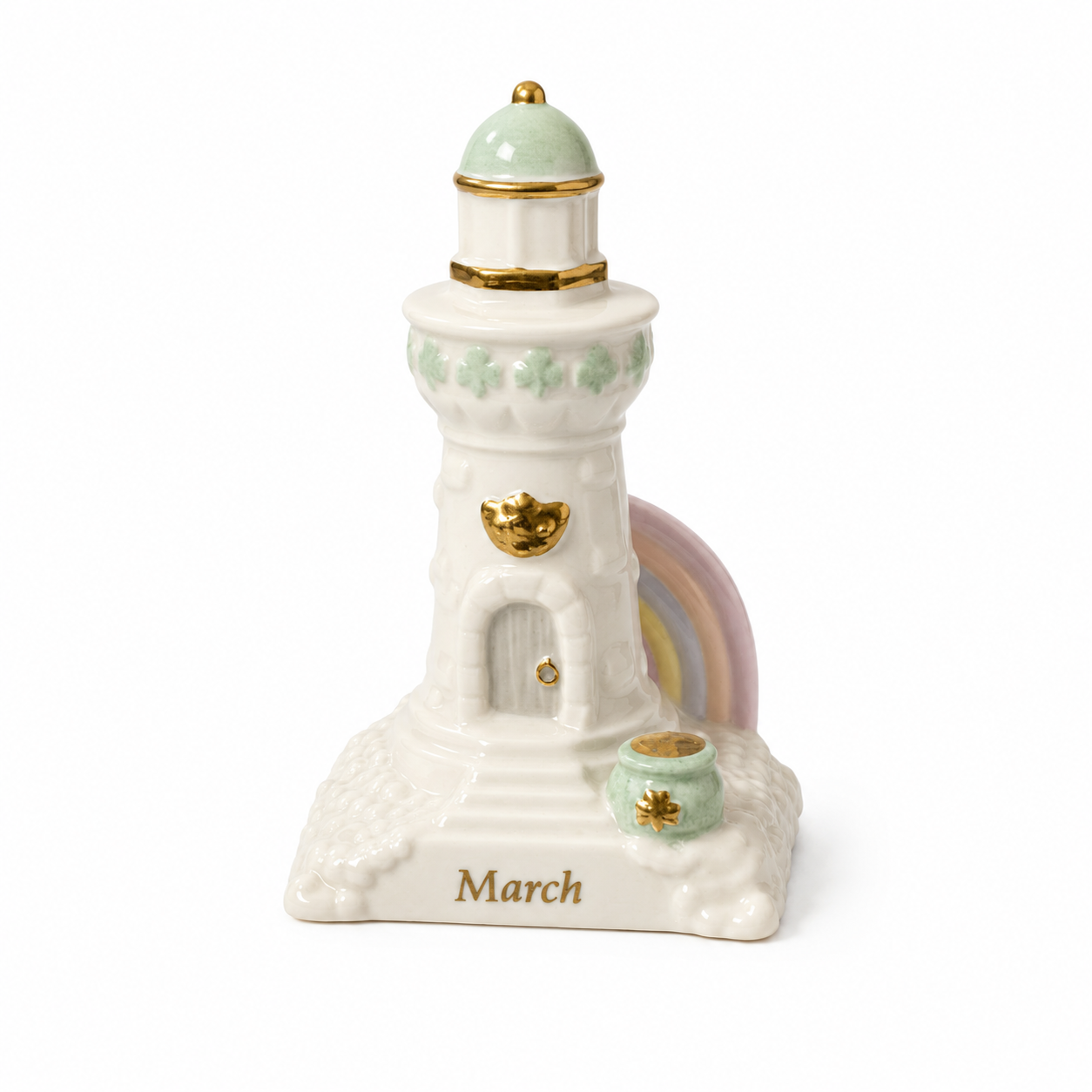 2002 Lenox Lighthouse Calendar Sculpture March - Vintage Figurine