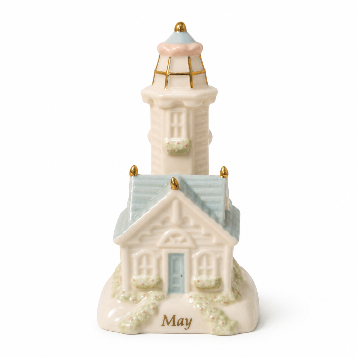 2002 Lenox Lighthouse Calendar Sculpture May - Vintage Figurine