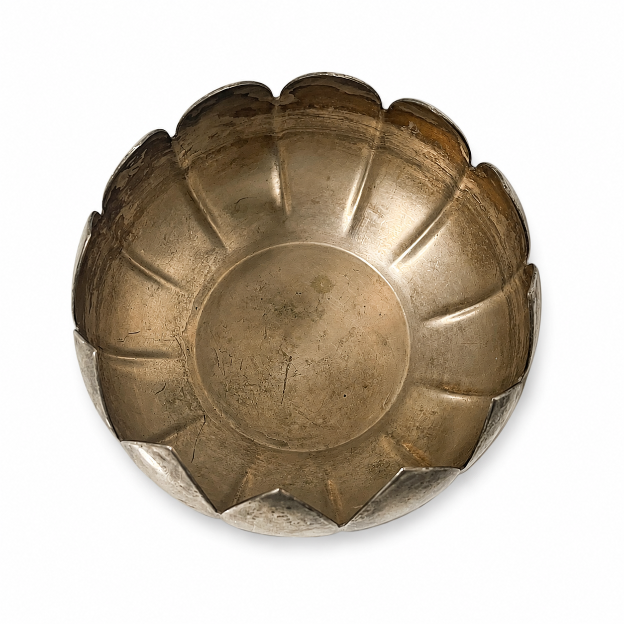 1960s Reed & Barton Silverplate Lotus Flower Bowl - Water Lily