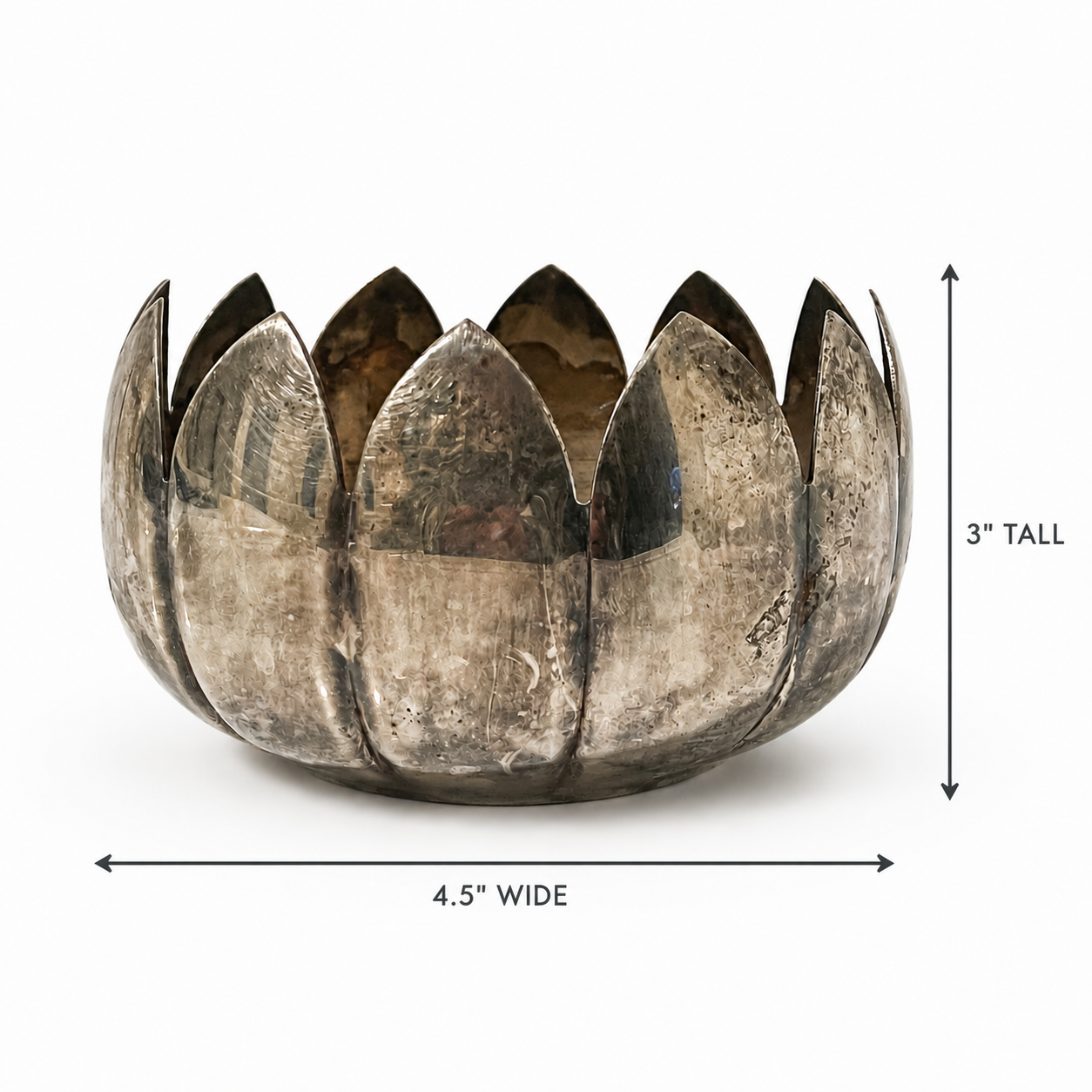 1960s Reed & Barton Silverplate Lotus Flower Bowl - Water Lily