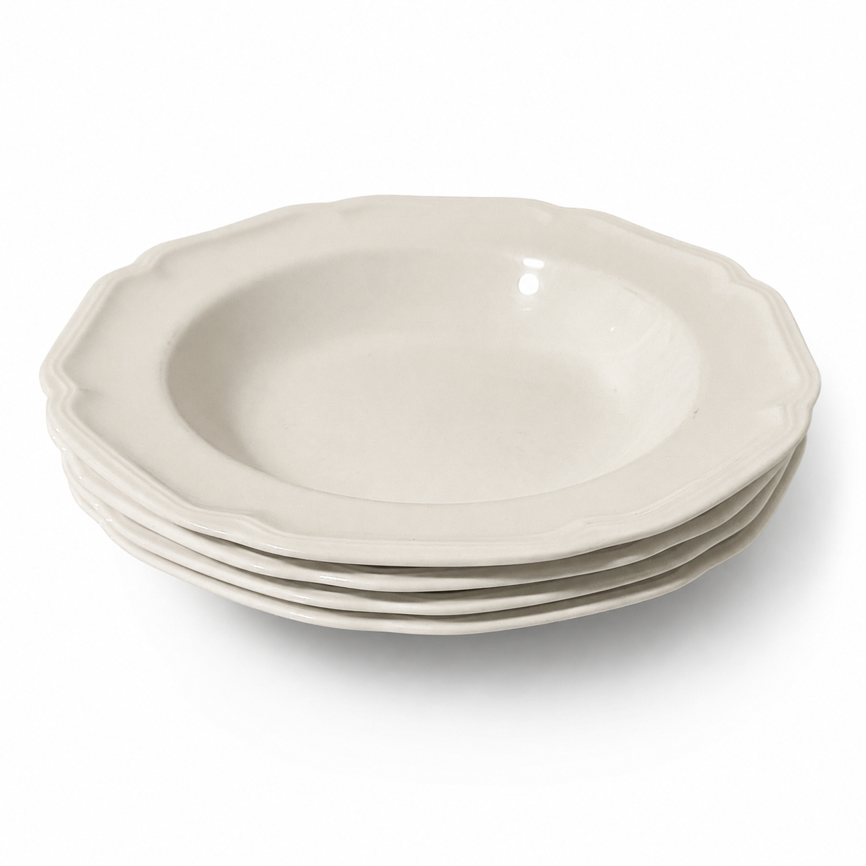 Vintage Mikasa Ultima+ Antique White Fine China Bowl - Set of 4
