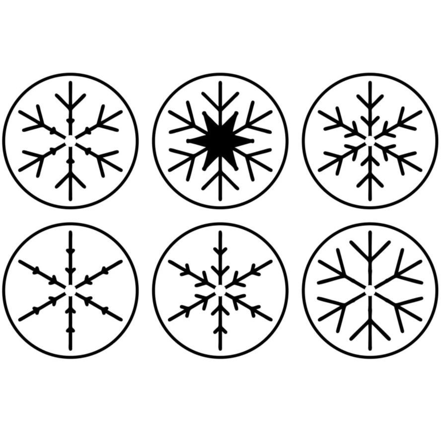 Mini Snowflakes Stencil Set by Jami Ray Vintage