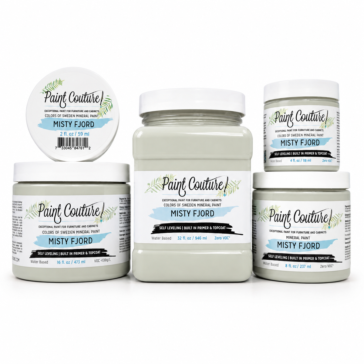 Paint Couture Misty Fjord All in One Acrylic Mineral Paint VOC Free