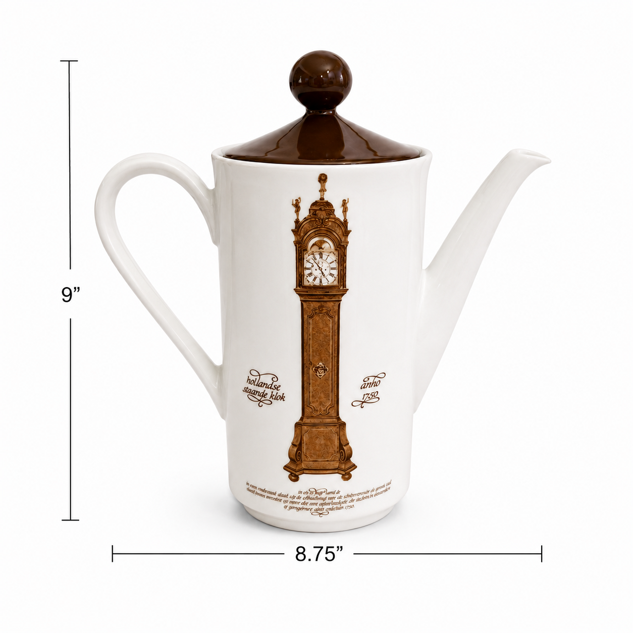 1970s Mitterteich Porzellan Nutroma Coffee Pot - German Porcelain
