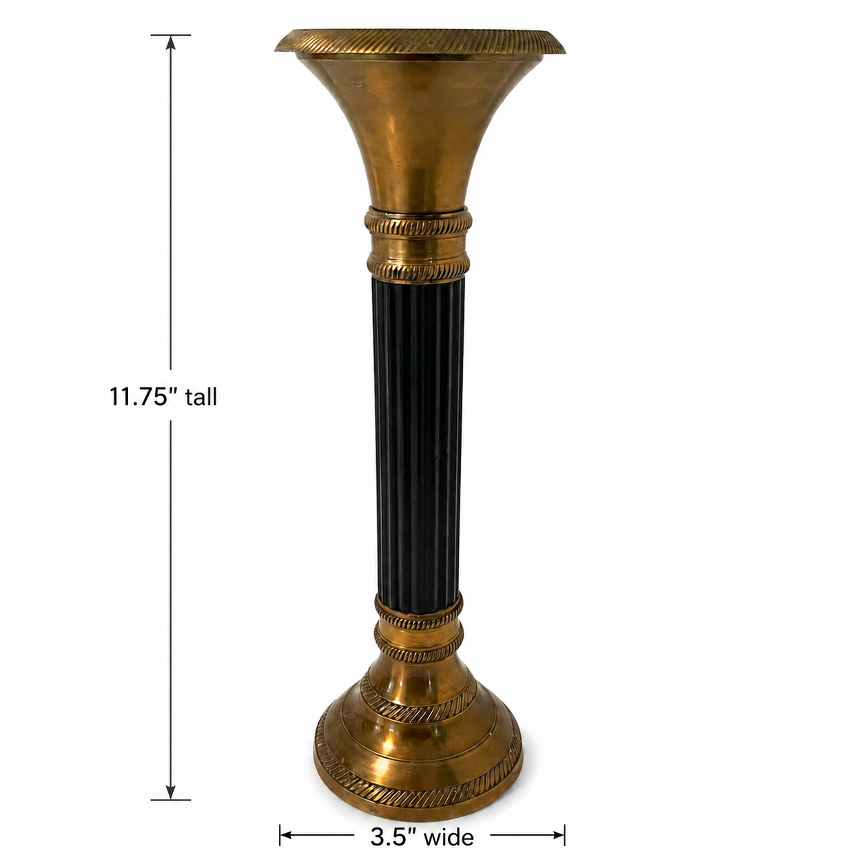 Vintage S.N.K Ent Inc Neoclassical Candle Holder - Made in India