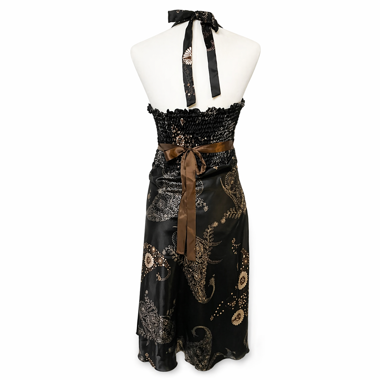 Vintage Nolita Halter A-line Dress - Women's Medium Early 2000s