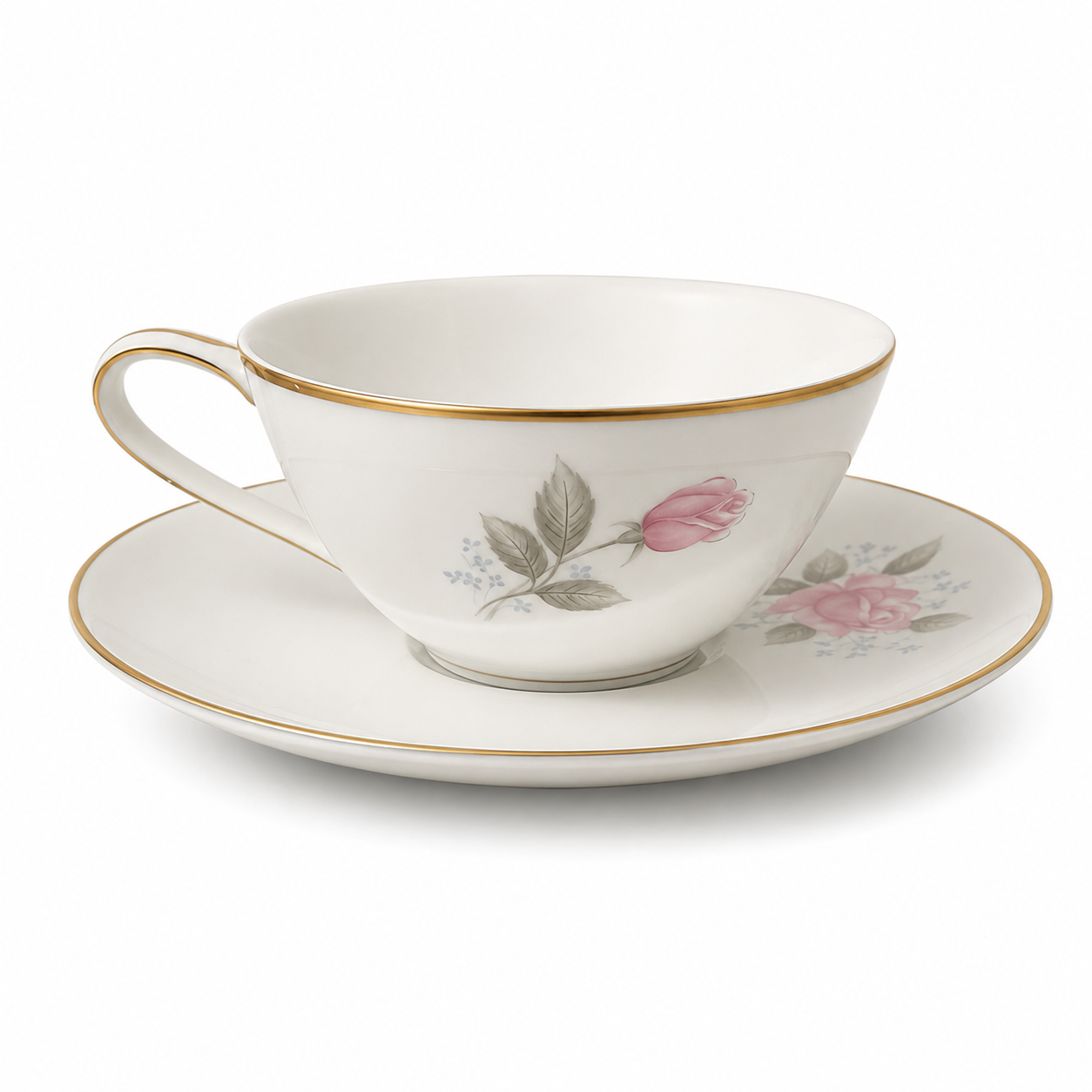 Vintage Noritake Roseville #6238 Cup and Saucer Set - Made in Japan