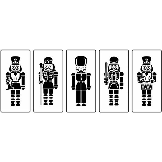 JRV Nutcracker Mini Stencil Set of 5 - 15 Mil Mylar Made in USA