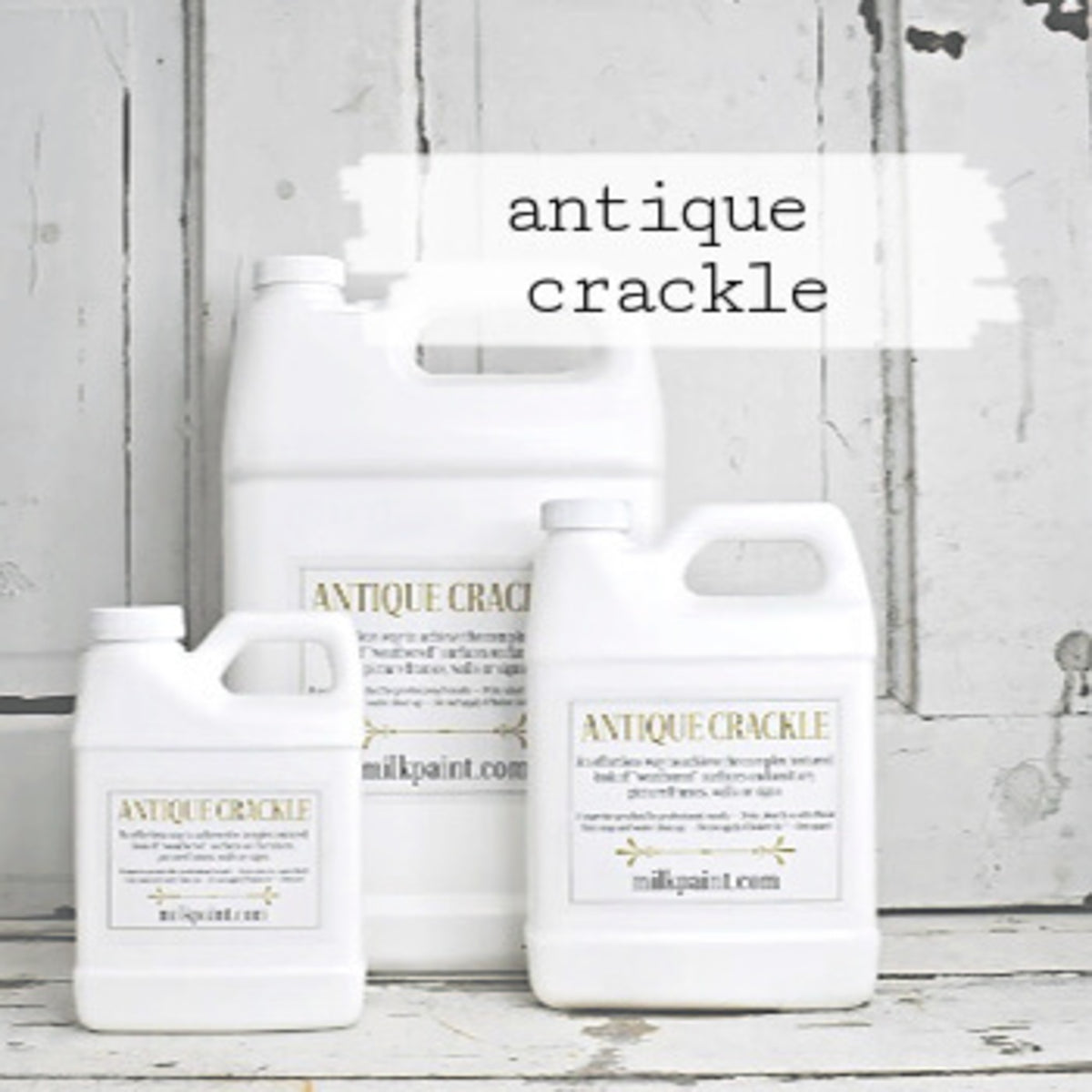 Old Fashioned Milk Paint Antique Crackle Medium - DIY Aged Effects