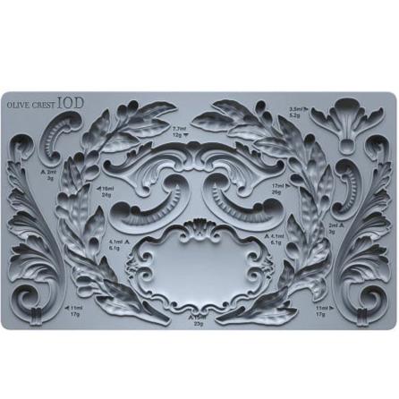 IOD OLIVE CREST Decor Mould by Iron Orchid Designs