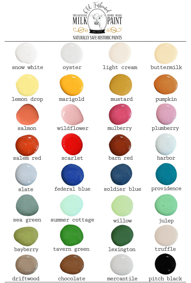 Light Cream Old Fashioned Milk Paint - Food Safe & Non-Toxic