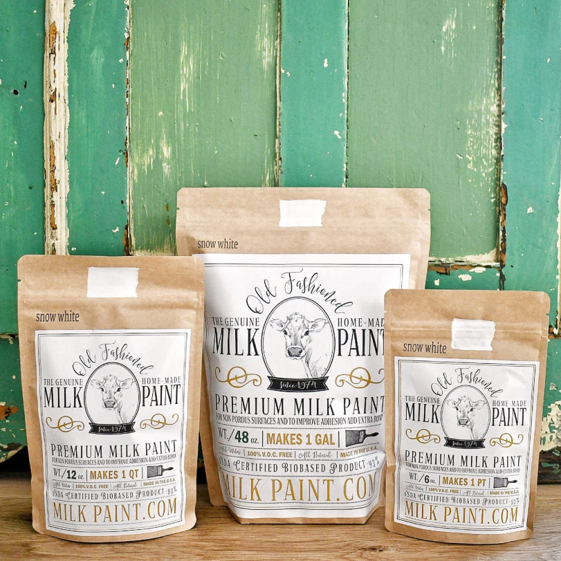 Snow White Old Fashioned Milk Paint - Food Safe, Non-Toxic, VOC Free