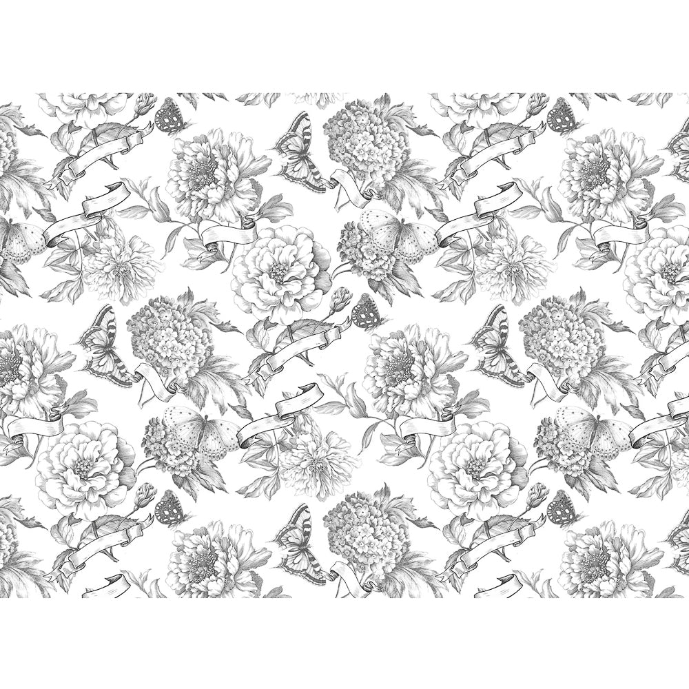 Roycycled Treasures Paintable Blooms Decoupage Paper - 20 x 30