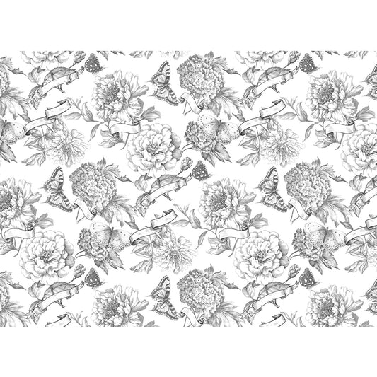 Paintable Blooms Decoupage Paper - Roycycled Treasures