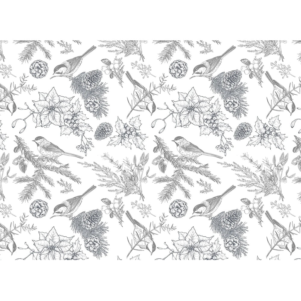 Roycycled Treasures Paintable Christmas Decoupage Paper - 20 x 30